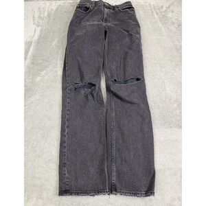 Abercrombie & Fitch The 90s Straight High Rise Jeans Women's Size 26 Black